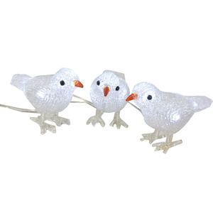 LED figuren vogeltjes set van 6x voor binnen/buiten 15 cm