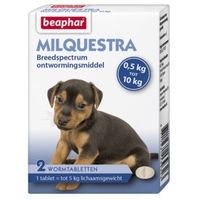 Beaphar Milquestra Ontwormingsmiddel kleine hond en puppy 6 tabletten - thumbnail