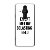 Belastinggeld: Sony Xperia Pro-I Transparant Hoesje Belastinggeld: Sony Xperia Pro-I Transparant Hoesje