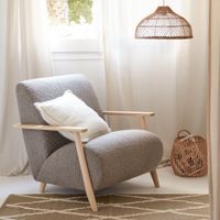 Kave Home Fauteuil 'Meghan' kleur Lichtgrijs