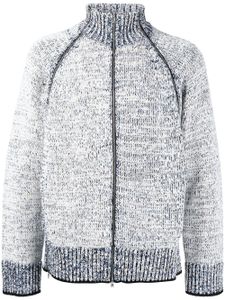 3.1 Phillip Lim cardigan zippé à effet marbré - Blanc