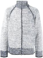 3.1 Phillip Lim cardigan zippé à effet marbré - Blanc