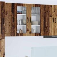 Keukenkast aan de muur Oud Hout 80 x 31 x 80 cm Bewerkt hout Keukenkast aan de muur Oud Hout 80 x 31 x 80 cm Bewerkt hout