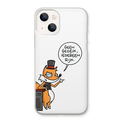 Geen Gezeik: iPhone 13 Transparant Hoesje