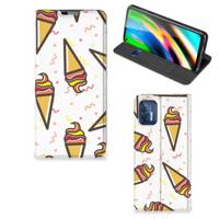 Motorola Moto G9 Plus | Flip Style Cover | Icecream