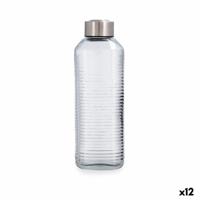 Waterfles Quid Velvet Transparant Glas 1 L (12 Stuks)