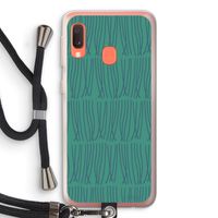 Swirls: Samsung Galaxy A20e Transparant Hoesje met koord Swirls: Samsung Galaxy A20e Transparant Hoesje met koord