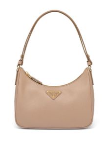 Prada mini sac Re-Edition en cuir - Tons neutres