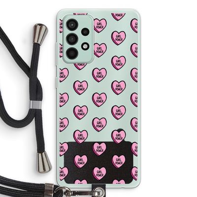 GIRL POWER: Samsung Galaxy A52s 5G Transparant Hoesje met koord