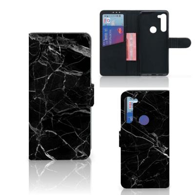 Motorola G8 Power | Bookcase | Marmer Zwart - Origineel Cadeau Vader