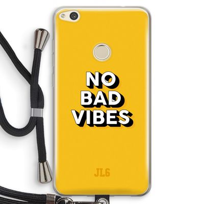 No Bad Vibes: Huawei Ascend P8 Lite (2017) Transparant Hoesje met koord