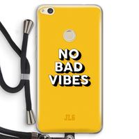 No Bad Vibes: Huawei Ascend P8 Lite (2017) Transparant Hoesje met koord
