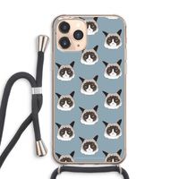 It's a Purrr Case: iPhone 11 Pro Max Transparant Hoesje met koord