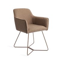 Jesper Home Eetkamerstoel 'Hofu' Beehive Rose, kleur French Toast