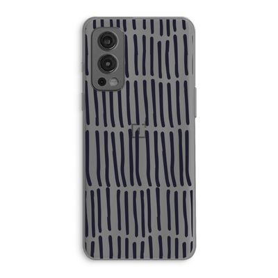 Moroccan stripes: OnePlus Nord 2 5G Transparant Hoesje