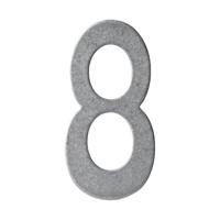 Intersteel Huisnummer 8Numbra 15cm RVS getrommeld - 0034.402048