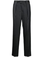 Caruso pantalon en laine à coupe droite - Gris