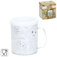 Kleur je eigen beker dieren 250 ml | 36 stuks