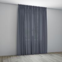 Overgordijn Athene Donkerblauw Coupage