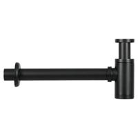 Differnz sifon mat zwart Messing