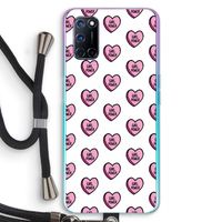 GIRL POWER: Oppo A92 Transparant Hoesje met koord