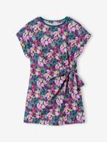 Jersey jurk met print groen