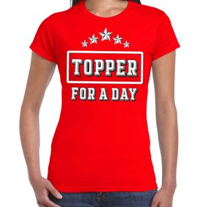 Topper for a day concert t-shirt voor de Toppers rood dames