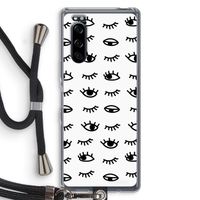 Eye pattern #2: Sony Xperia 5 Transparant Hoesje met koord