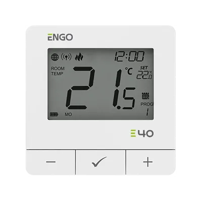 ENGO E40-BATW - ZigBee slimme thermostaat, Batterij, Wit ENGO E40-BATW - ZigBee slimme thermostaat, Batterij, Wit