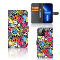 iPhone 13 Pro Max Wallet Case met Pasjes Punk Rock - thumbnail