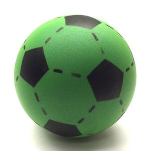 3x Foam soft voetbal groen 20 cm