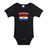 Holland romper met vlag Nederland zwart voor babys - thumbnail