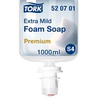 Handzeep Tork S4 foam extra mild geurvrij allergievriendelijk 1000ml 520701 - thumbnail