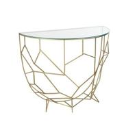 J-Line console Moza - metaal|glas - goud