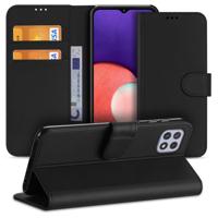 Samsung Galaxy A22 5G | Book Case | Zwart met Pasjeshouder