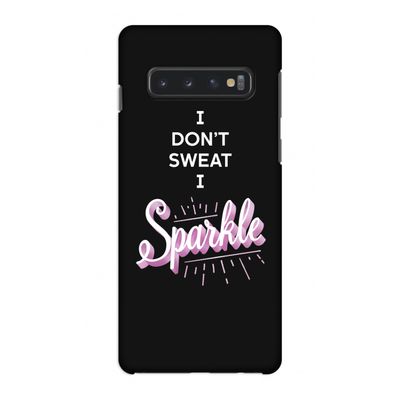 Sparkle quote: Samsung Galaxy S10 4G Volledig Geprint Hoesje