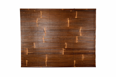 Rolgordijn bamboe zwart 200 x 200 cm