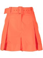 3.1 Phillip Lim short ceinturé à plis - Orange - thumbnail