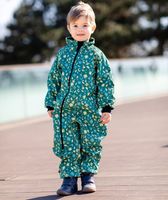 Waterproof Softshell Overall Comfy Sparkling Night Green Bodysuit - thumbnail