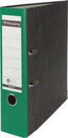 Pergamy ordner, voor ft A4, uit karton, rug van 8 cm, gewolkt groen