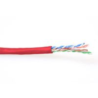 ACT EP850H CAT6 U/UTP PVC Patchkabel Soepel Rood - 100 meter