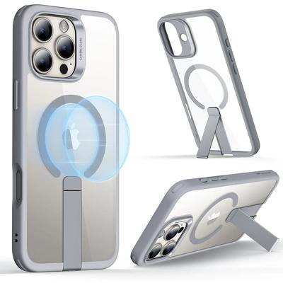 iPhone 16 Pro Max Boost Flickstand Case (HaloLock) - Clear Grey