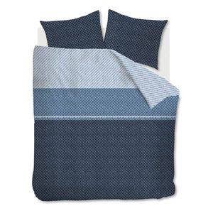 Beddinghouse Alois Flanel Dekbedovertrek - Lits-jumeaux (260x200/220 Cm + 2 Slopen) - Flanel - Blauw