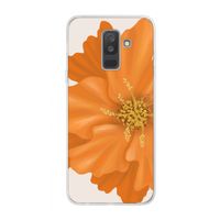 Orange Ellila flower: Samsung Galaxy A6 Plus (2018) Transparant Hoesje