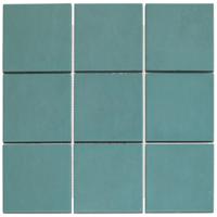 The Mosaic Factory Kasba Mozaïek Tegel Vierkant - Ocean Blue Mat Porselein 297x297 mm