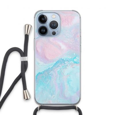 Fantasie pastel: iPhone 13 Pro Transparant Hoesje met koord