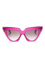 Cutler & Gross lunettes de soleil à monture papillon - Rose