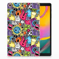 Samsung Galaxy Tab A 10.1 (2019) Leuke Siliconen Hoes Punk Rock