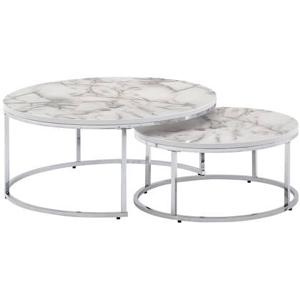 Sky Style Cherie Salontafel Set Wit|Zilver