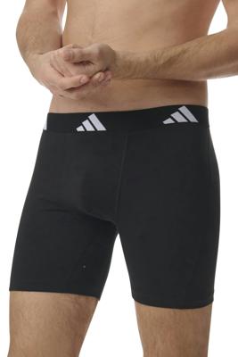 Adidas Boxershorts lang flex cotton 6-pack zwart